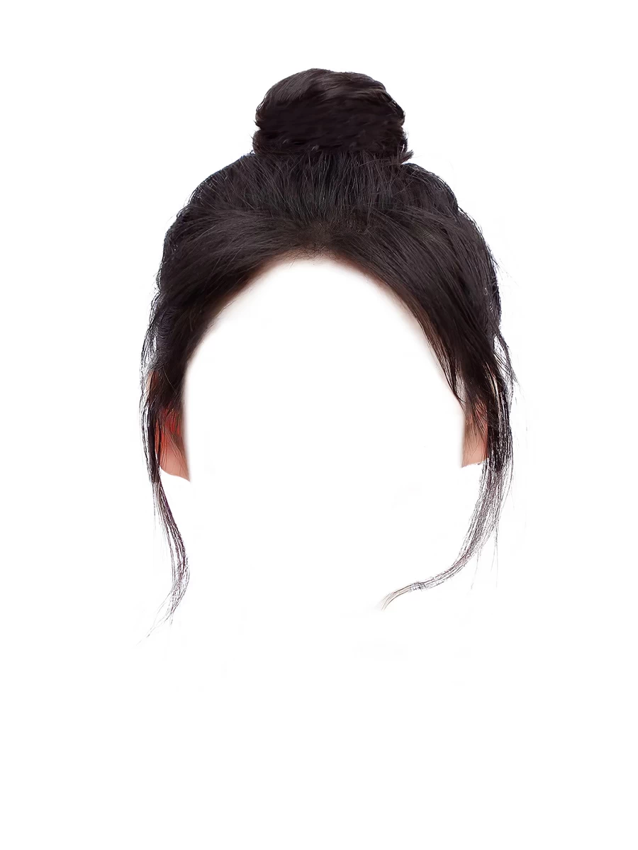 舞蹈生艺考证件照女士女生盘发丸子头发型后期合成PSD设计素材【012】